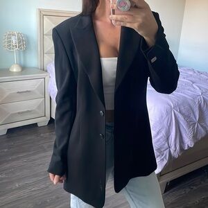 Escada Margaretha Ley 96% Wool Black Blazer